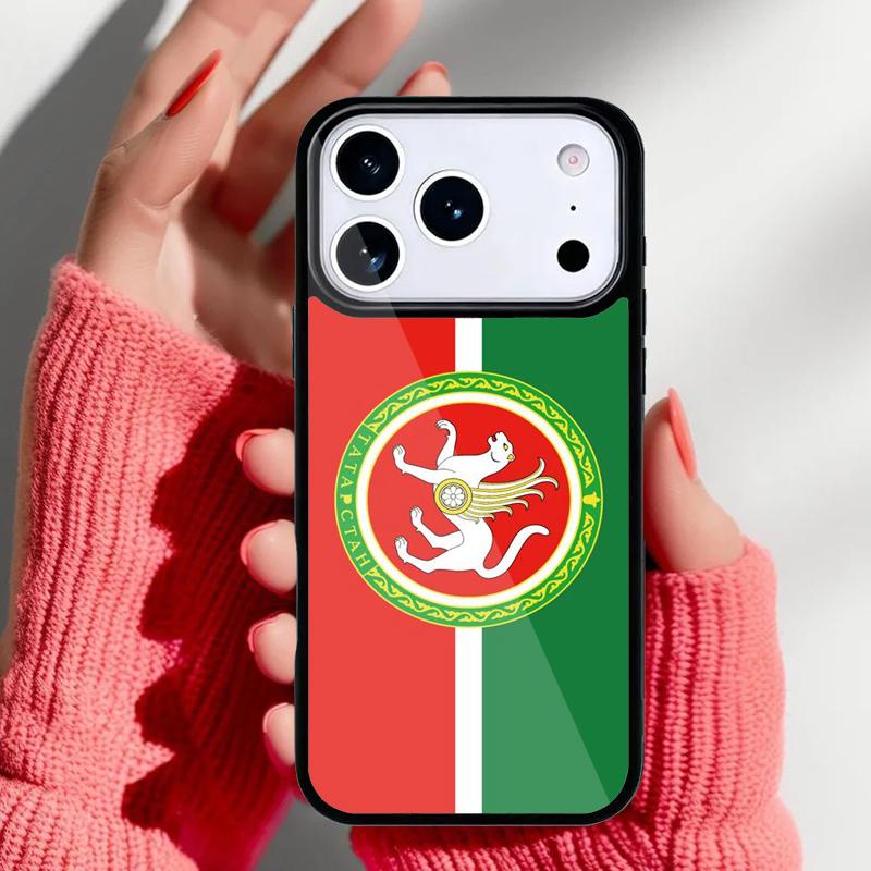 Tatarstan Flag Phone Case for iPhone 17 Air 16e 15 14 13 Pro Max Back Cover for 12 11 Pro Coque