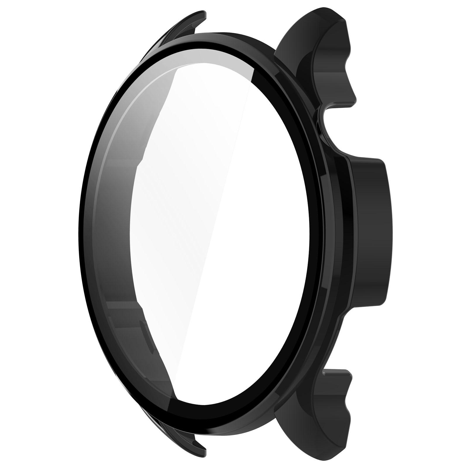 

Стекло+Твердый чехол для Amazfit Balance Защитная пленка для экрана Закаленное стекло Защита от царапин Чехол-бампер Аксессуары for Amazfit Balance чёрный