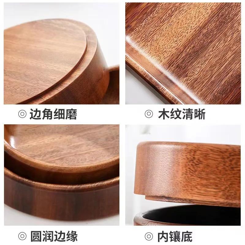 Walnut Wood Dessert Bowls, Tea Club Tea Snacks, Nut Bowls, Western Restaurant Wooden Bowls, South American Solid Wood Pastries