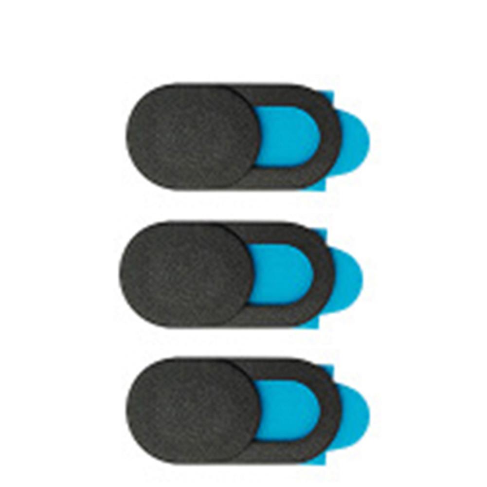 Thin Slide Privacy Protector Camera Webcam Cover Portable For Laptop Mobile Phone Tablet 3 PCS_Black