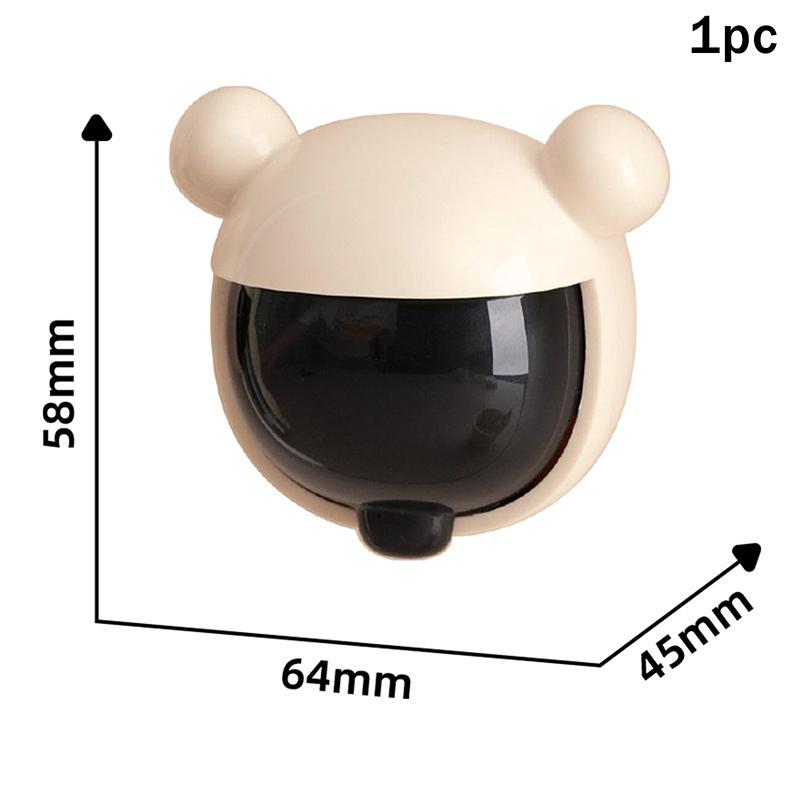 Prachotesný držiak na zubné kefky s výklopným vekom na stenu Stojan na elektrické zubné kefky Box na ukladanie zubných kefiek Cestovné skladovanie B