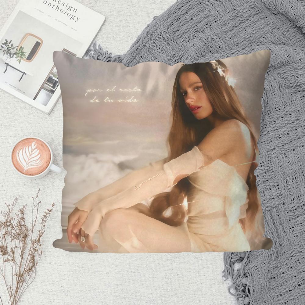 1PC Singer Martina Stoessel TINI Pillow Case Sofa Decorative Home Double-sided Printing Short Plush Cute Cushion Cover
