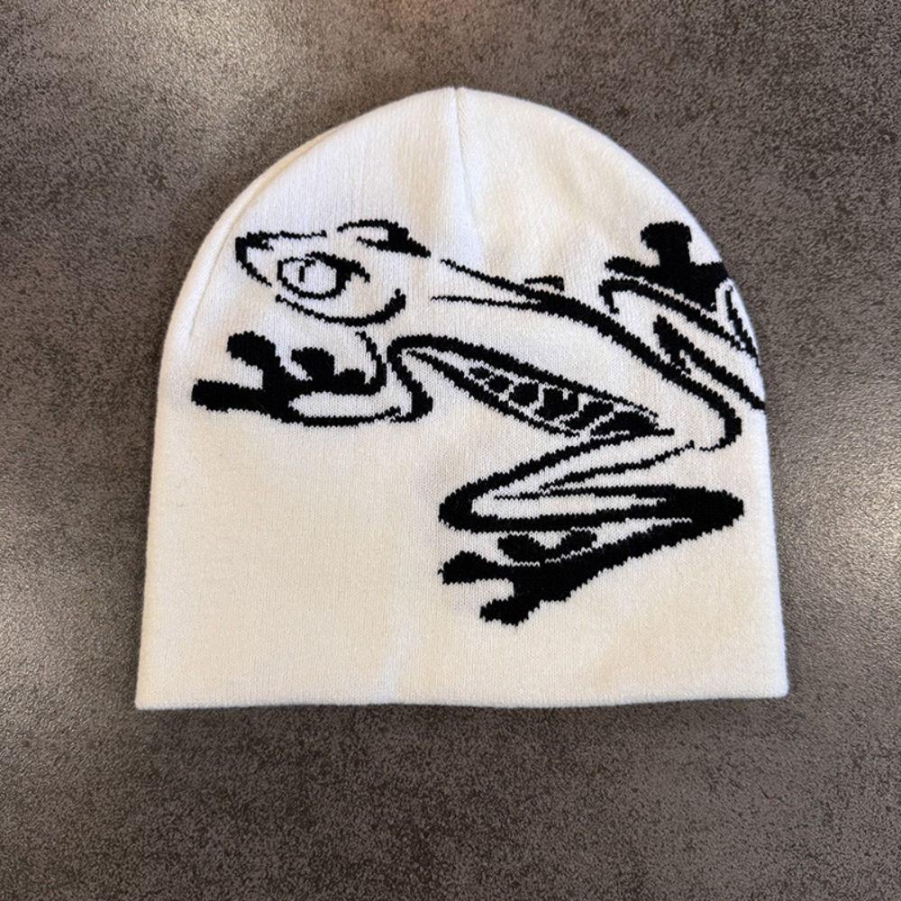 High Quality Frog Knit Hat Keep Warm Ear Protection Winter Autumn Hats Female Beanie Caps for Woman/Men