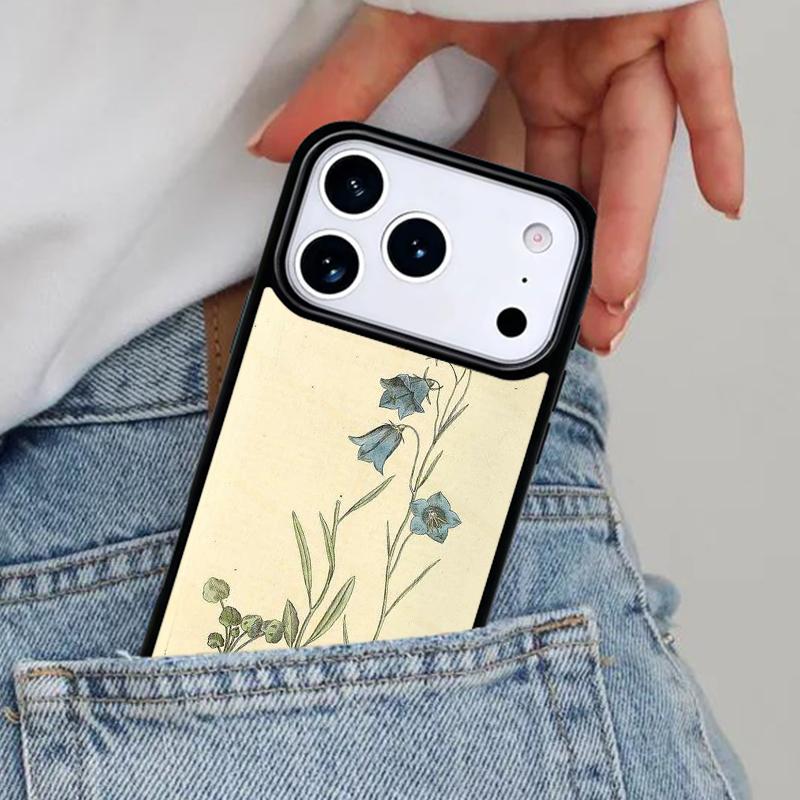Botanical Drawings Flowers Plants Phone Case for iPhone 16e 15 14 13 12 17 Pro Max Plus Air 17pro Cover Coque