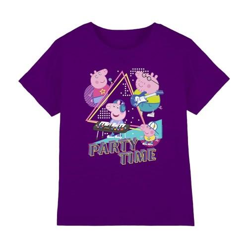 

Peppa Pig Childrens/Kids Party Time Family T-Shirt 9-10 Years фіолетовий