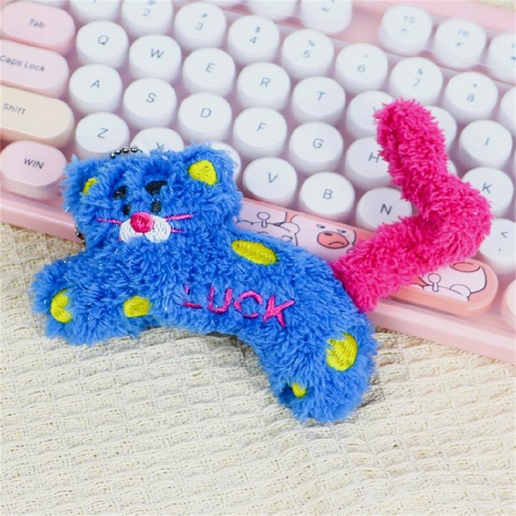 Multipurpose Lovely Cartoon Cats Sturdy Plush Keychain Charm Pendnat Fashion Statement for Keys or Phones Decoration