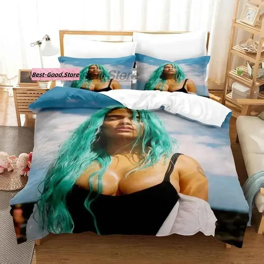 Karol G Bedding Set Single Twin Full Queen King Size Bed Set Aldult Kid Bedroom Duvetcover Sets 3D Print  Bed Sheet Set
