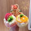 Creative Crochet Cake Pendant Handwoven Mini Cake Keychain Knitting Decor Women Bag Decor Gift