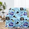 Eishockey-Thema Bedruckte Decke - Perfekt für Sofa, Bett, Reisen & Outdoor-Nutzung | Maschinenwaschbar, Gemütlich & Langlebig.