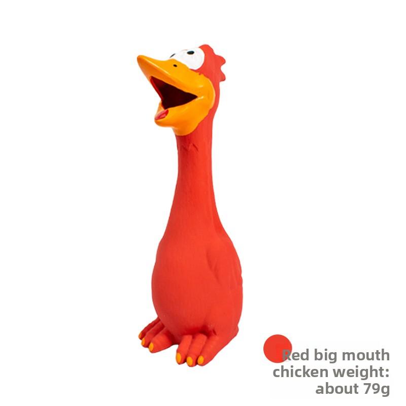 Vocal Latex Scream Chicken Pet Toy - Durable Latex for Chewing and Teeth Grinding Chicken Pet Supplies