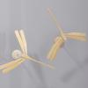 Bambus Libelle Spielzeug verdicken Holzsockel handgemachte unvollendete Copter Spielzeug Kunst Dekor Kunsthandwerk Balance Holz Bambus Libelle Modell Home Decor