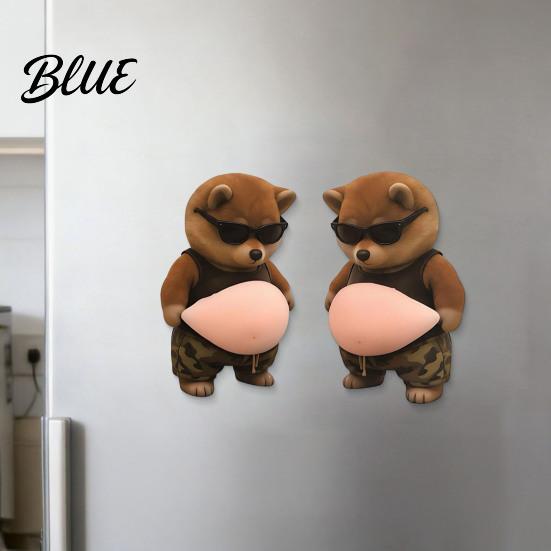 Table Corner Bumper 3D Pet Belly Sticker Soft Anti-Collision Cartoon Kitten/Puppy Decal with Cute Silicone Big Cushioned Protectors for Phones