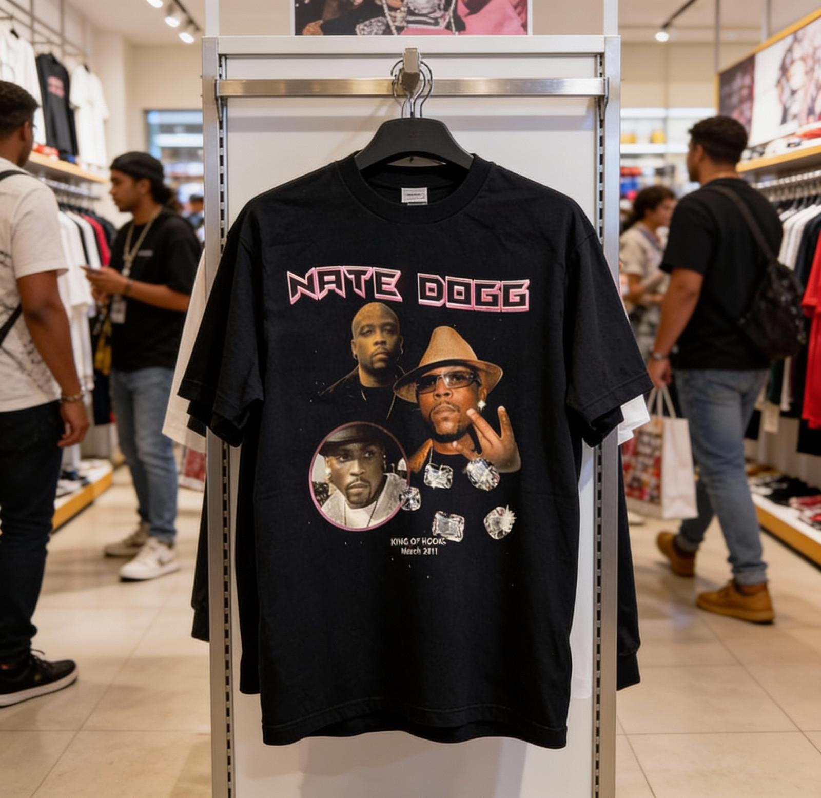 Nate Dogg Король Хуков Хип-Хоп Унисекс Футболка Все Размеры от S до 5XL XXXL