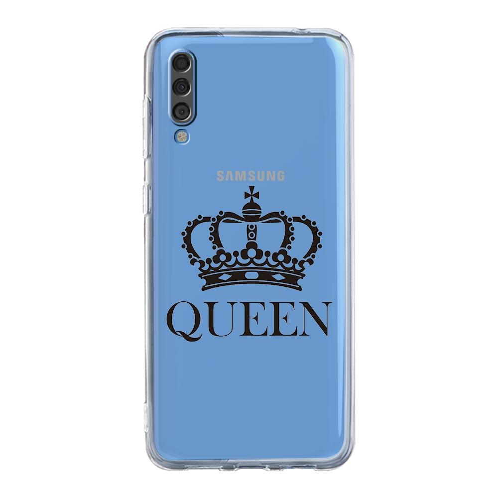 Phone Case For Samsung A14 5G A12 A22 A32 A34 A42 A52 A54 A50 A70 A72 A40 A20E A10S A20S A02S A04S Couple Style Crown king Queen