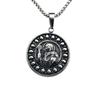 Necklace Retro Mage Round Brand Trend Hip-hop Punk Pendant