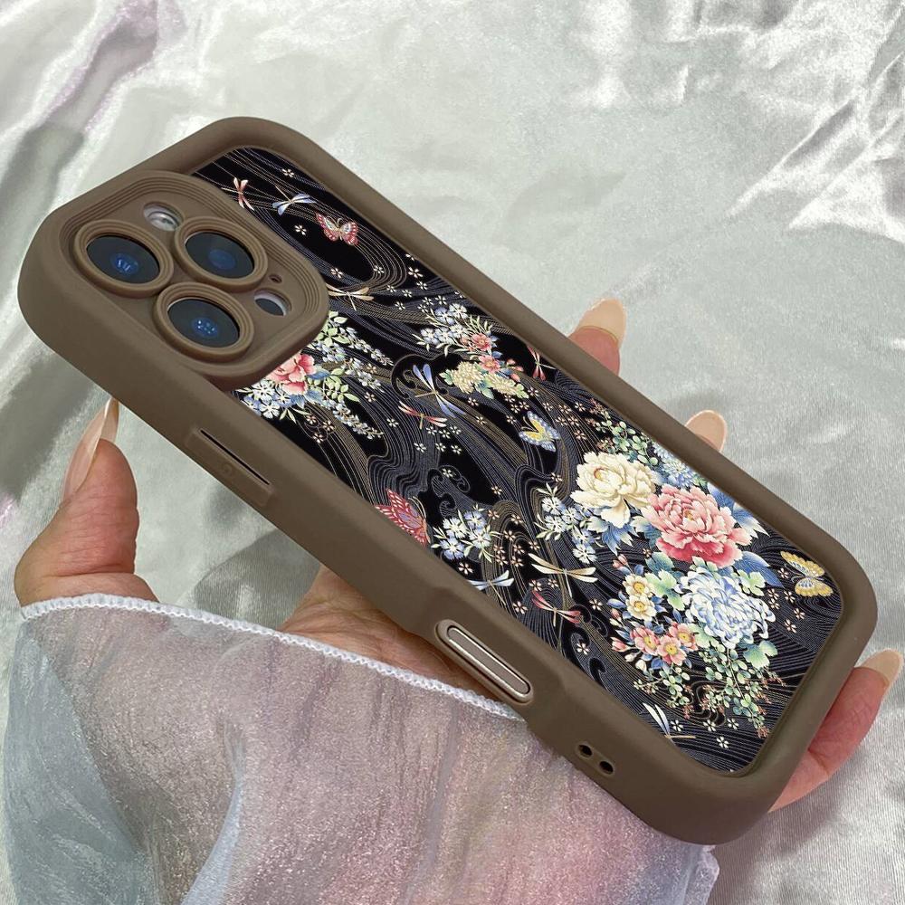 JT61 Beautiful Flowers Dragonflies Redmi Note 15 Pro Huawei Honor Realme Infinix Tecno itel Motorola Google All Model Angel eyes Soft TPU Phone Case