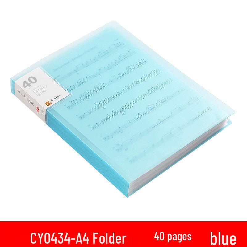 A4 Transparent Multilayer Insert Pockets Folder for Student Documents & Certificates