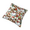 Christmas Snowman Pillowcase Double-Sided Printing Polyester Cushion Cover Decor Throw Pillow Case Cover Home Drop Shipping