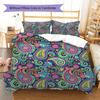 Paisley Pattern Pattern Bedding Quilt Set Quilt Cover Pillowcase Home Decoration Gift (1 * duvet cover + 2 * pillowcase, without core)