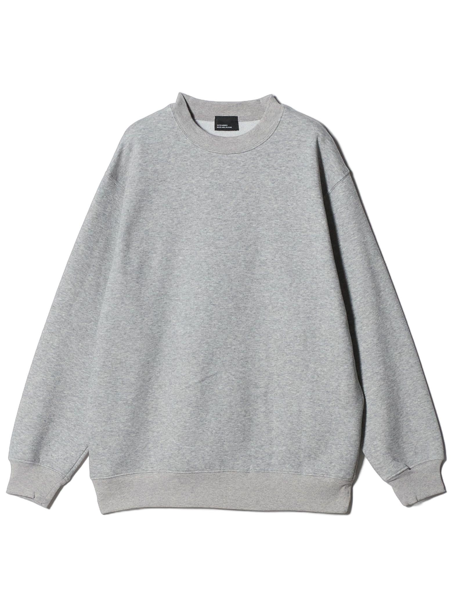 

United Arrows Green Label Relaxing Повседневный базовый свитшот с круглым вырезом, Эксклюзив для веб-сайта, Размер 32121000018, 1550 СРЕДНЕ-СЕРЫЙ (15), M