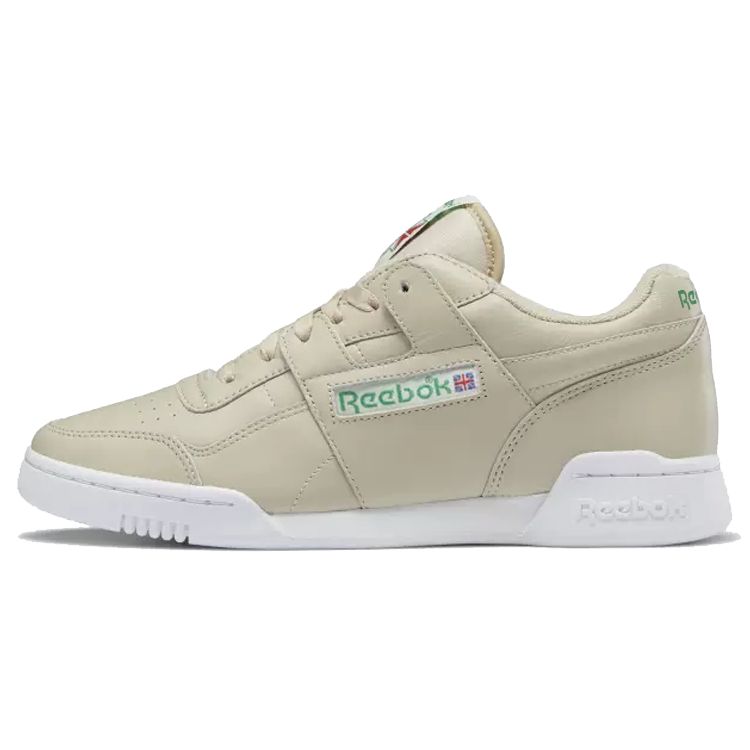 

Reebok Workout Plus Vintage нескользящие прочные низкие кроссовки унисекс бежевые FZ6026 35