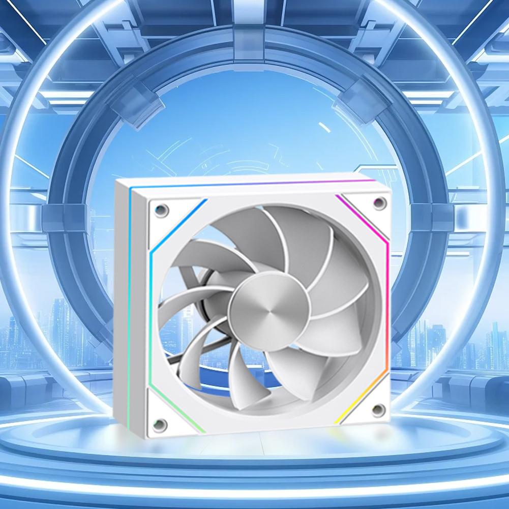 B# 12cm CPU Cooling Fan with Lighting Effect Quiet Cooling Fan for PC Computer C