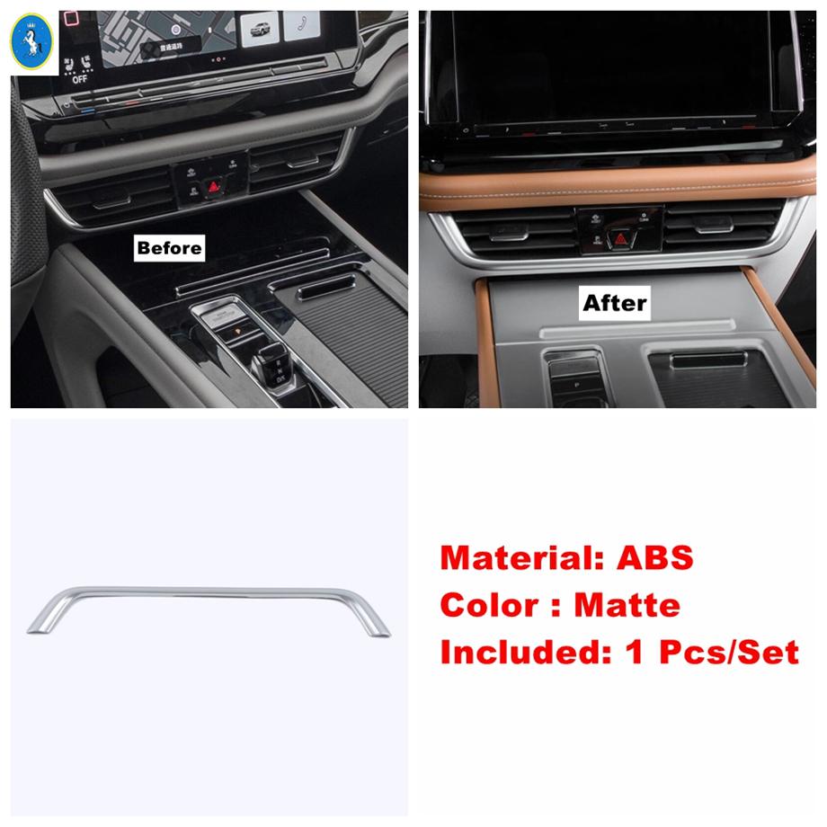 Car Steering Wheel / Window Lift / Gear Shift Box Decor Panel Cover Trim ABS Accessories For VW Atlas / Teramont Matte