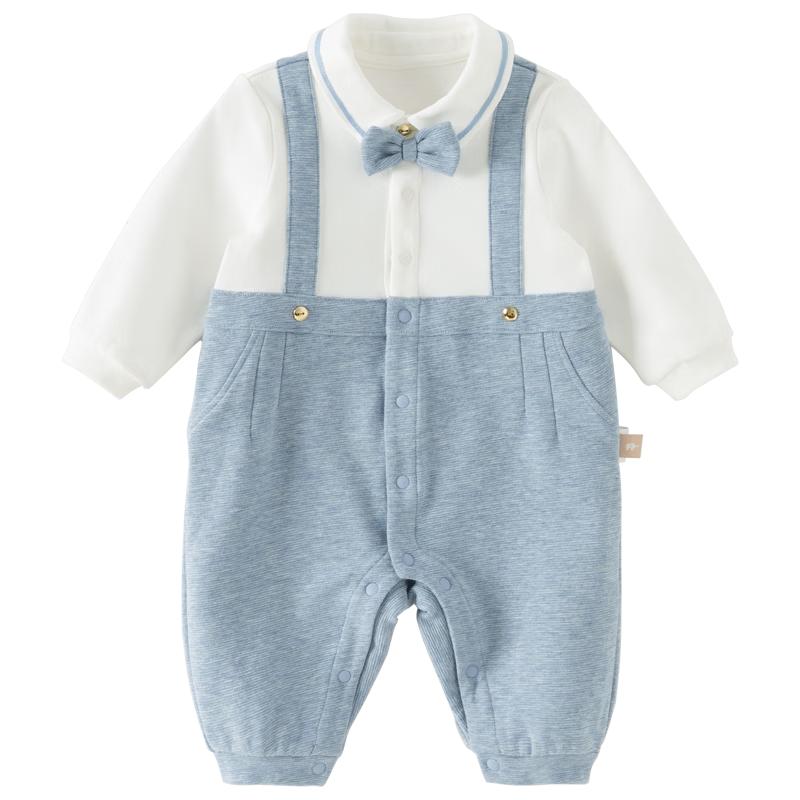 DAVE&BELLA Baby Boy Faux Two-Piece Romper 73