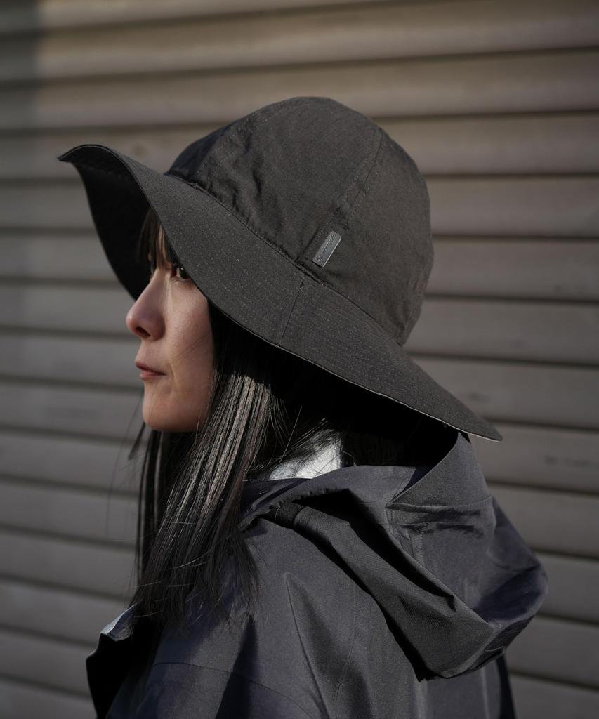 Snow Peak TAKIBI Light Ripstop Reversible size perfect for outdoor and Hat, 1BLACK, AC-25SU019, camping, activities, festivals.