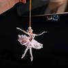 2pcs/set Car Rearview Mirror Pendant Plaque Keychain Lucky Goddess Car Charm Decoration Chain Bag Pendant Car Cute Decoration