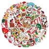 Various 50 Cartoon Christmas Doodle Stickers Decorate Guitar Notebook Suitcase DIY