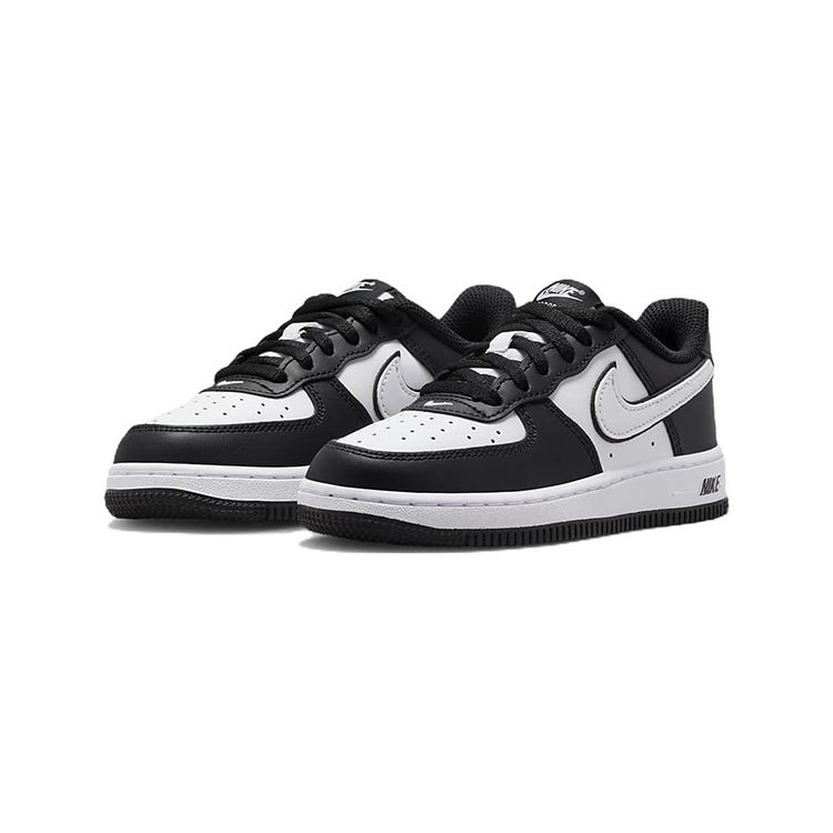 Nike Force 1 07 PS Panda Kids Sneakers Black White DV1623-001