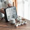 Lan Tai Portable Ceramic Tea Set with Storage Bag