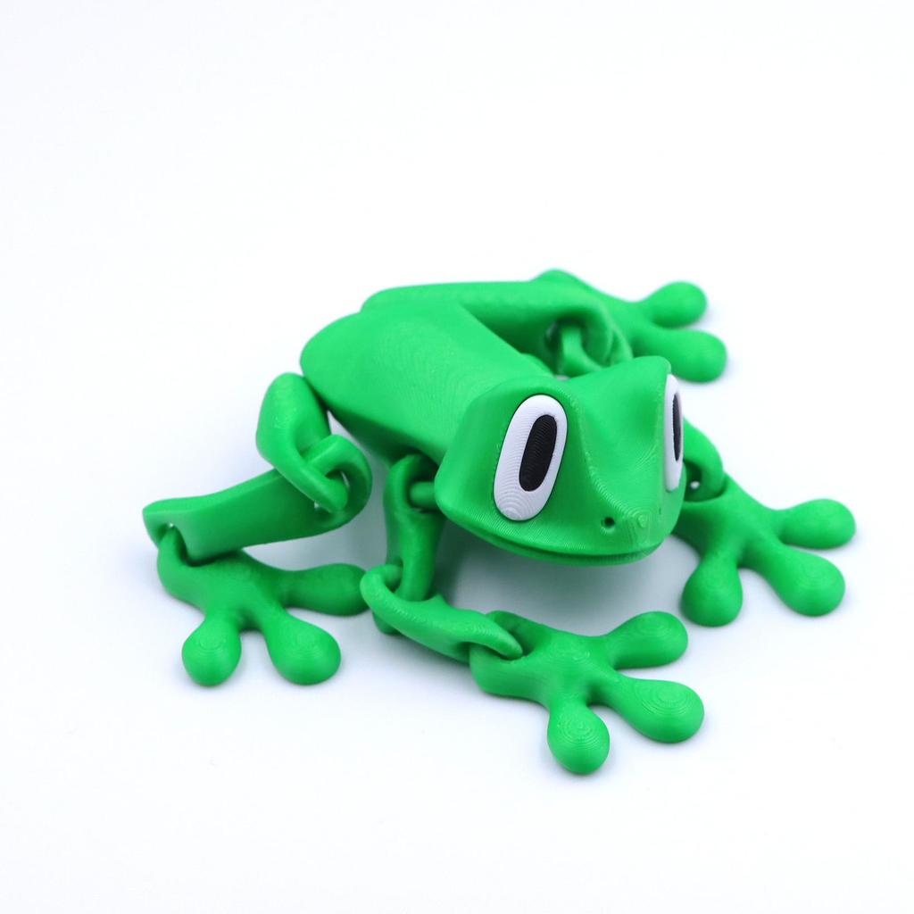 3D Printed Articulated Magnetic Tree Frog Toy Ornament