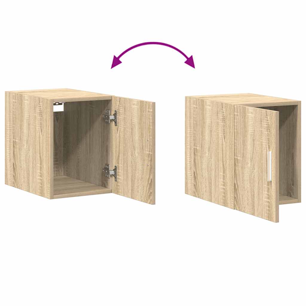 Tall Cabinet Narrow Sonoma Oak Finish 30 X 42.5 X 225 Cm Particleboard