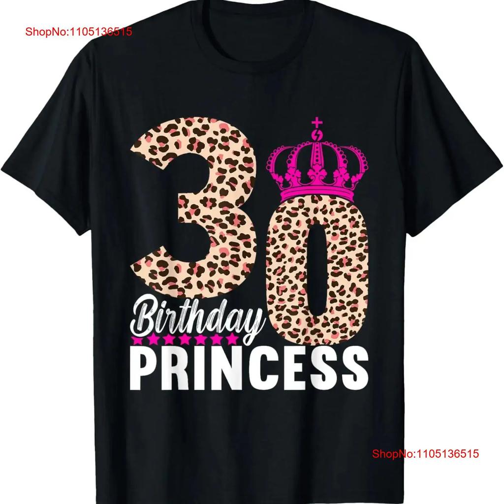 Compleanno Principessa 30 30 Abiti Per Donna Maglietta vintage Lavata Morbido Top Per Uso Quotidiano moda designer vestiti grafico