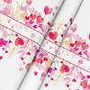 Horaldaily Valentine Tablecloth 60×60 Inch Round, Pink Love Plants Washable Table Cover for Party Picnic Dinner Decor