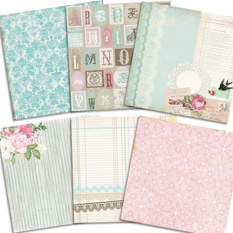 24 Sheets Cardstock Paper Pad 6x6 Inches Cardmaking Paper Believing Themed Single-sided Patterns Scrapbook Paper Printing Decorative Paper