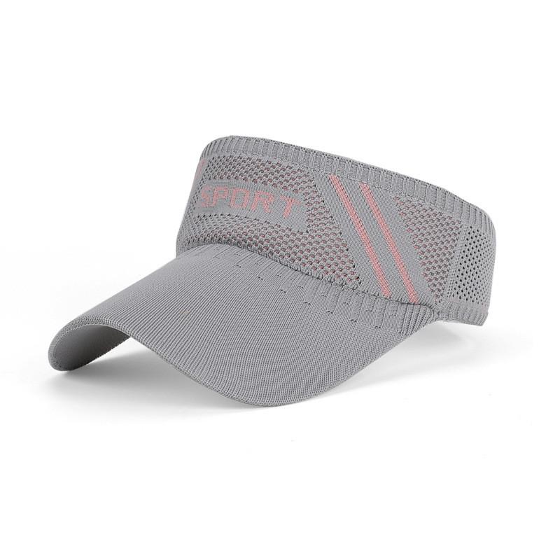 

Summer Womens Sun Hat With Large Brim Breathable Polyester For Outdoor Sun Protection Gray Pink