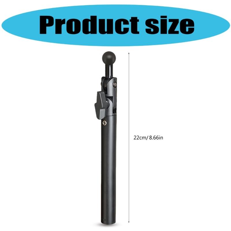 Plastic Microphones Stand Adapter With 3/8 To 17mm Ball Joint Extension Rod For Camera Tripods And Studio Equipment