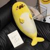 Soft Seal Throw Pillow Plush Toy Doll Aquarium Seal Doll Schoolgirl Sleeping Soothing Doll