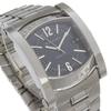 BVLGARI Assioma Watches AA48S Silver blackDial Stainless Steel Mechanical Automatic Analog display mens Used