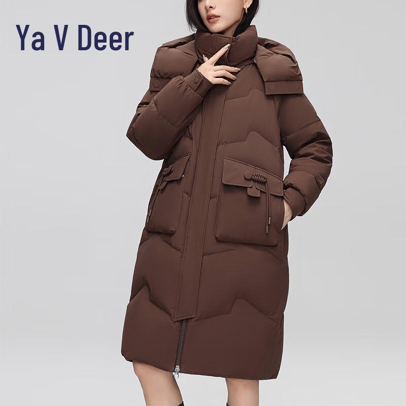 

Yalu RS Women s Hooded Longline Winter Duck Down Jacket L