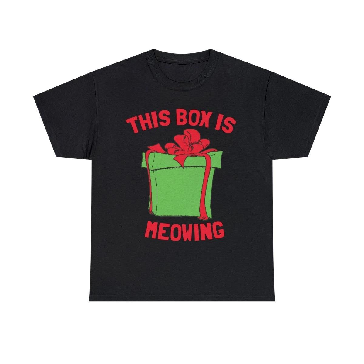This Box Is Meowing Graphic Tee Shirt, S-5XL 4XL