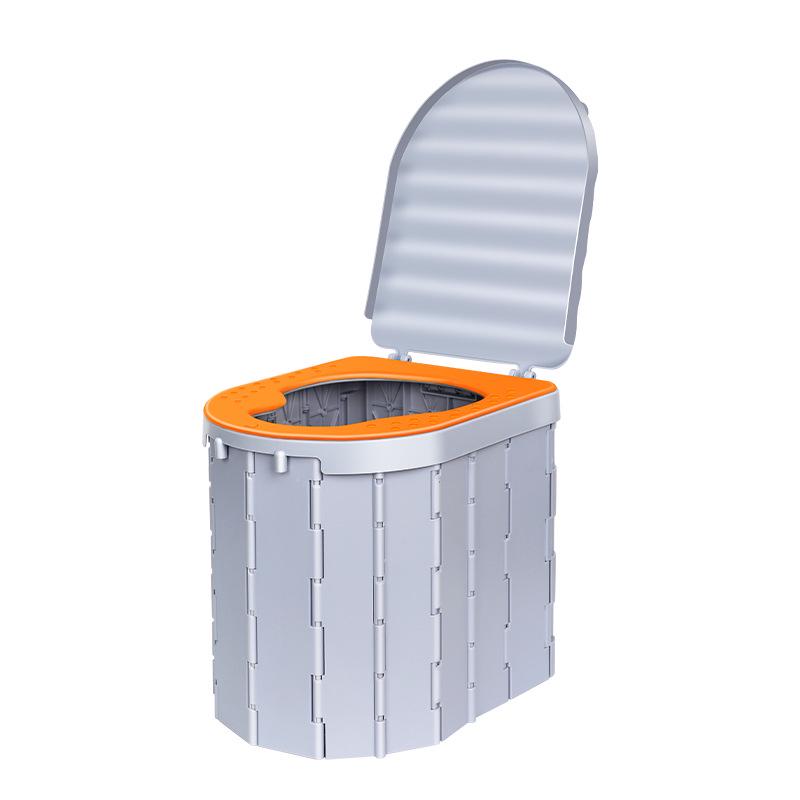 Toaletă Portabilă Pliabilă pentru Excursii în Aer Liber și cu Mașina – Ideală pentru Doamne și Adulți