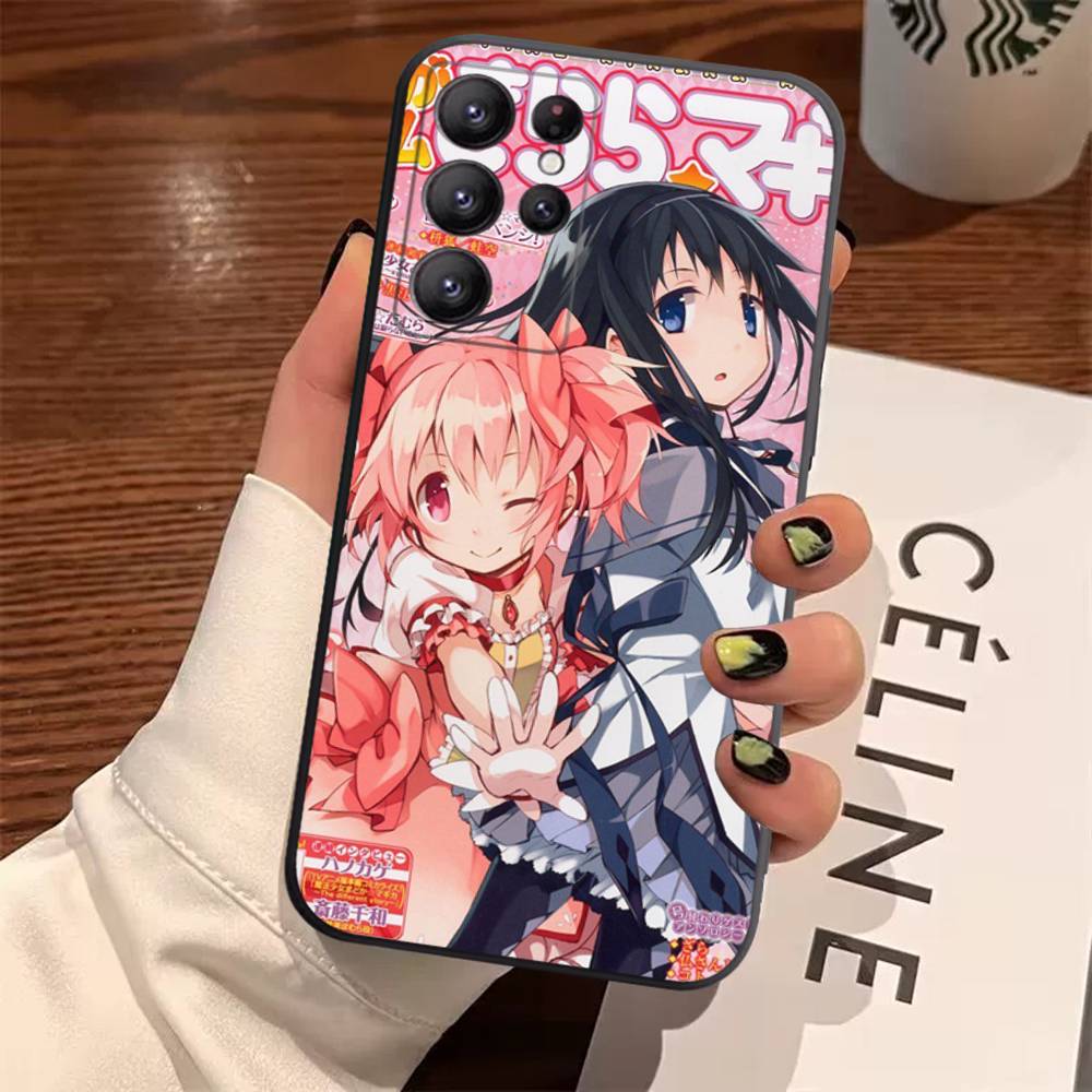 Популярный чехол с аниме-девушкой для Samsung Galaxy Case S25 S23 S22 S21 S30 S20 S10 Ultra Plus FE Мягкий чехол из ТПУ Samsung S25Plus gray