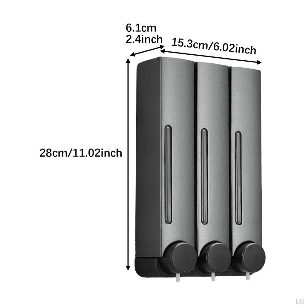 Manual Soap Dispenser Wall Mounted Lotion Container Commercial Convenient Shower for