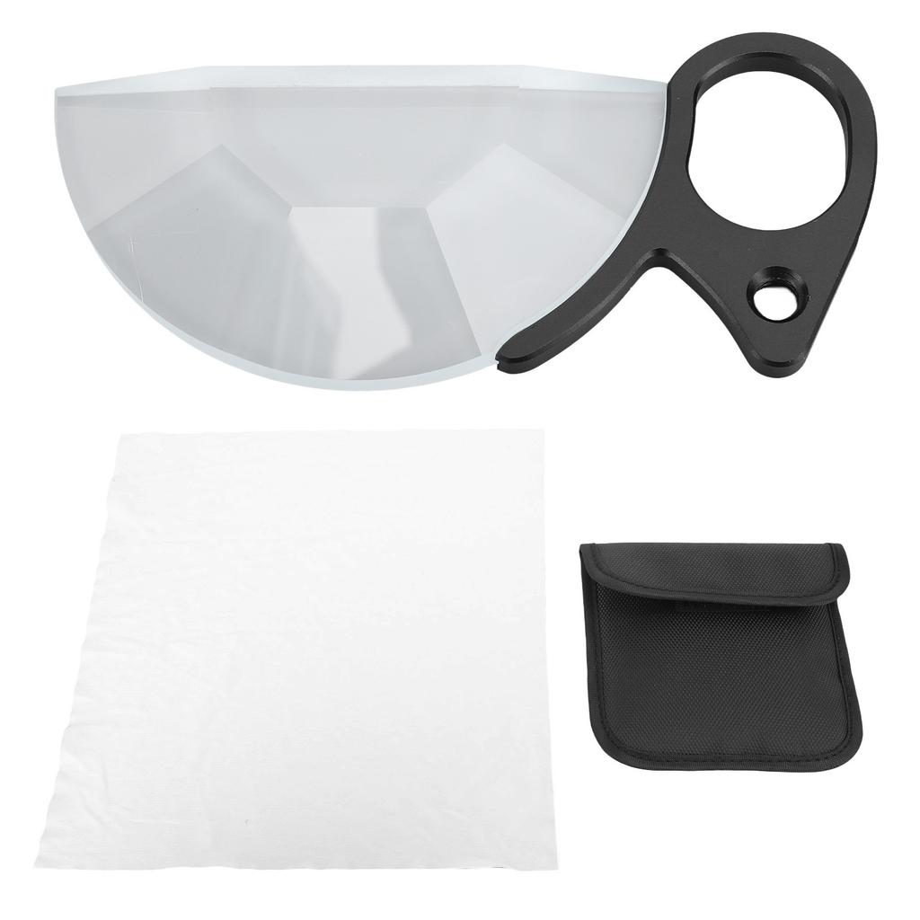 79mm Handheld Subtle Kaleidoscope Prism Semicircular Glass Filter Special Effects Filter Optical Glass Prism SLR Camera