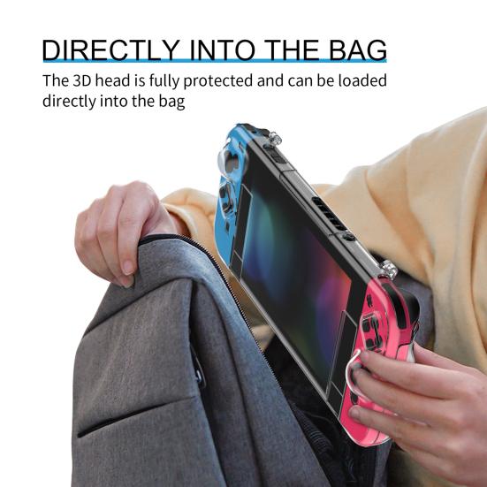 Průhledné ochranné pouzdro Úplný ochranný kryt Anti-Shock Anti-Scratch Snadné plug-in Base Shell Nintendo Switch