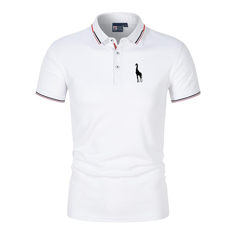 Printed 35% Cotton Men's Casual Solid Color Slim Fit Men's Polo Shirt New Summer Fashion Lapel Polo Shirt for Men